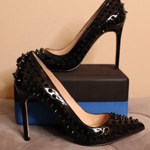 Boston Proper Black Spiked Stiletto Sz 8M